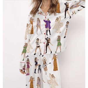 SheShow Taylor Swift Long Sleeve Pajama Set